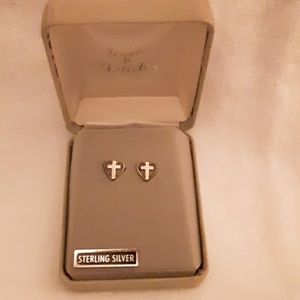Sterling silver pierced earrings